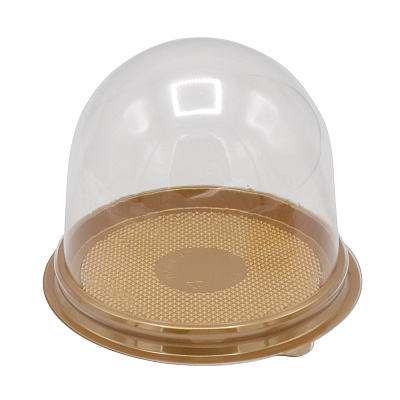 Крышка купольная для Мини-тортницы круглая ПЭТ ПР-Т-85К D=90мм Выс:80мм цвет прозр. Протэк (х390)